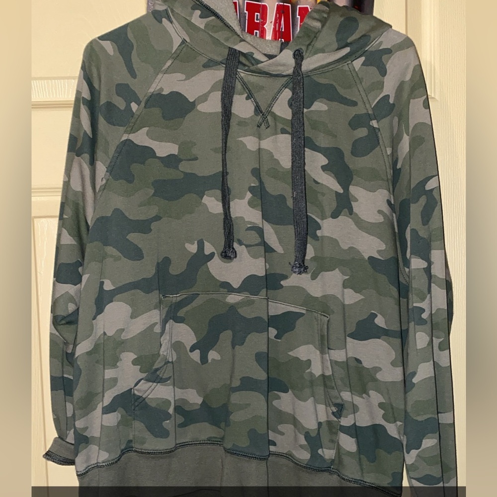 Camouflage Hoodie with Front Pocket